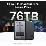 UGREEN NAS DXP2800 2-bay diskless network storage - British product