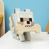 Minecraft Wolf GloBuddies LED novelty light beige 14cm (British brand)