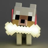 Minecraft Wolf GloBuddies LED novelty light beige 14cm (British brand)