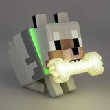 Minecraft Wolf GloBuddies LED novelty light beige 14cm (British brand)