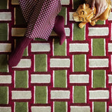 Argos Habitat Archive Mid Century Burgundy Wool Rug 120x170cm- Buy online at McGrocer