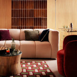 Habitat mid-century burgundy wool rug 120x170cm, UK version
