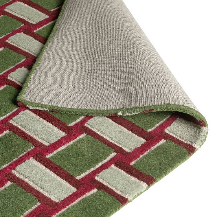 Habitat mid-century burgundy wool rug 120x170cm, UK version