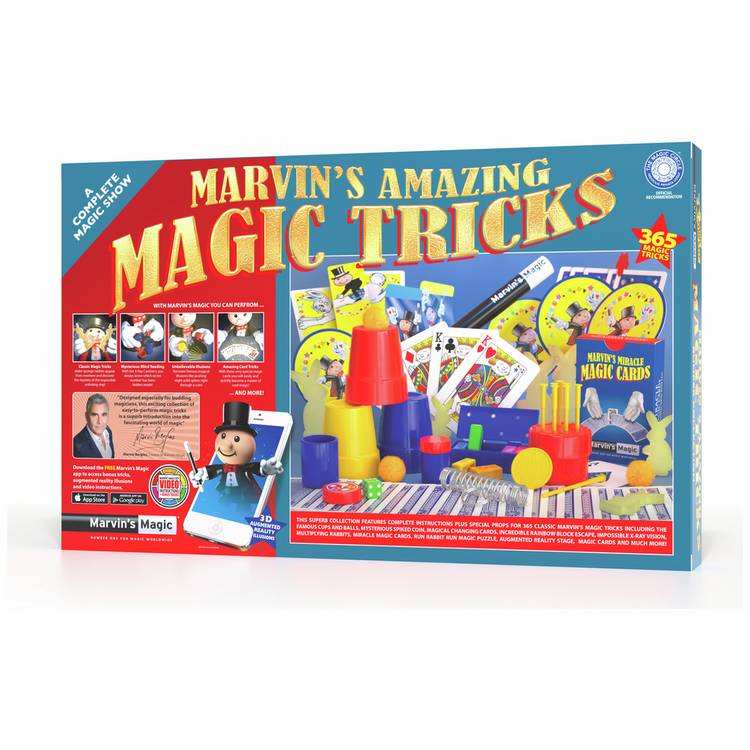 Marvin's Magic 365 magic tricks playset, imported from the UK