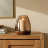 Argos Habitat Hurricane Candle Holder - Brown - 22cm- Buy online at McGrocer