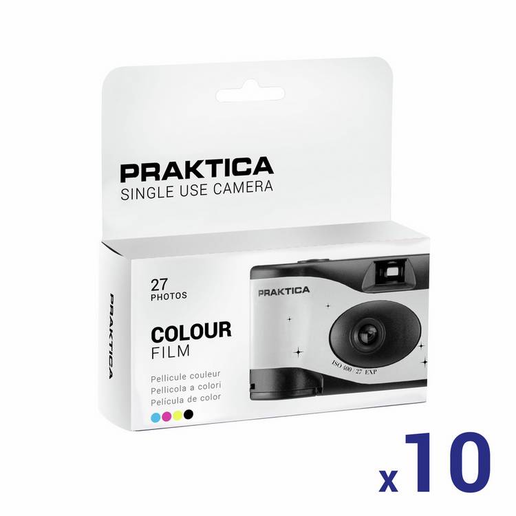 Praktica single-use camera 10-pack white (British brand)
