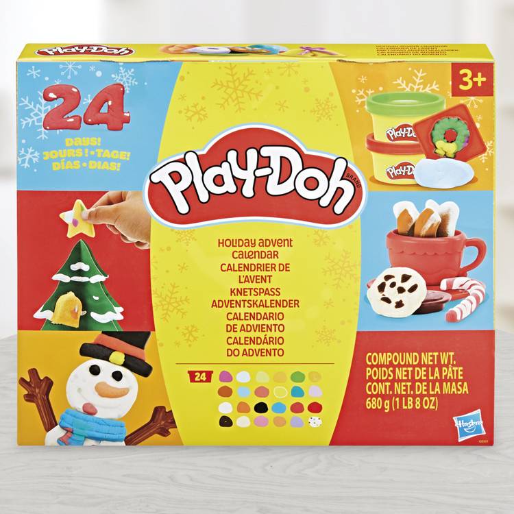 Play-Doh advent calendar holiday edition with 24 cans, UK version