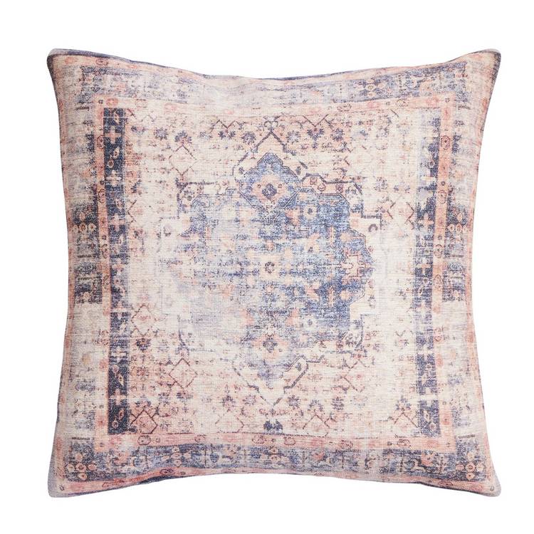 Habitat chenille tapestry print cushion cream 43x43cm, UK version