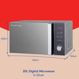 Russell Hobbs 800W microwave 20L silver, UK version