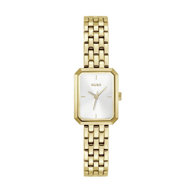 HUGO gold stainless steel bracelet watch - British product