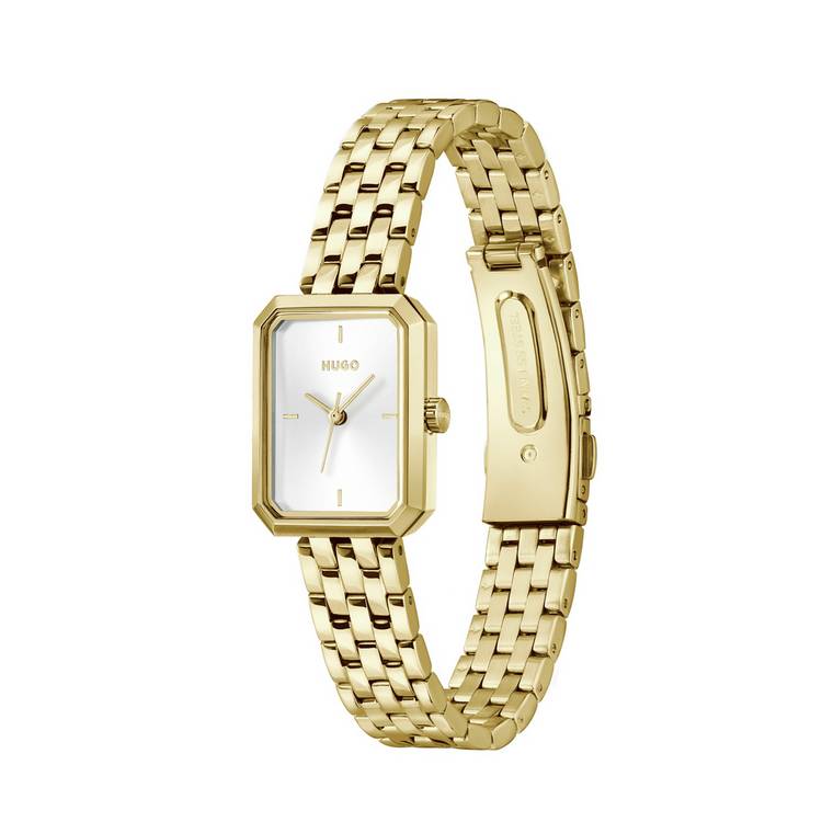 HUGO gold stainless steel bracelet watch - British product