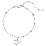 Hot Diamonds sterling silver mother daughter bracelet 20cm (British brand)
