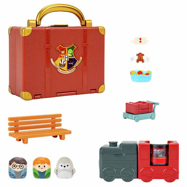 Squish-a-longs Hogwarts Express playset with Harry, Ron and Hedwig (British brand)