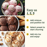 Cuisinart Freeze Ease Ice Cream Maker 950ml - British product