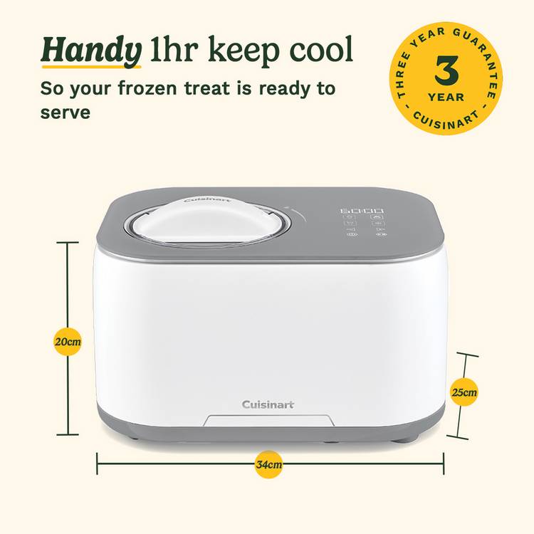 Cuisinart Freeze Ease Ice Cream Maker 950ml - British product