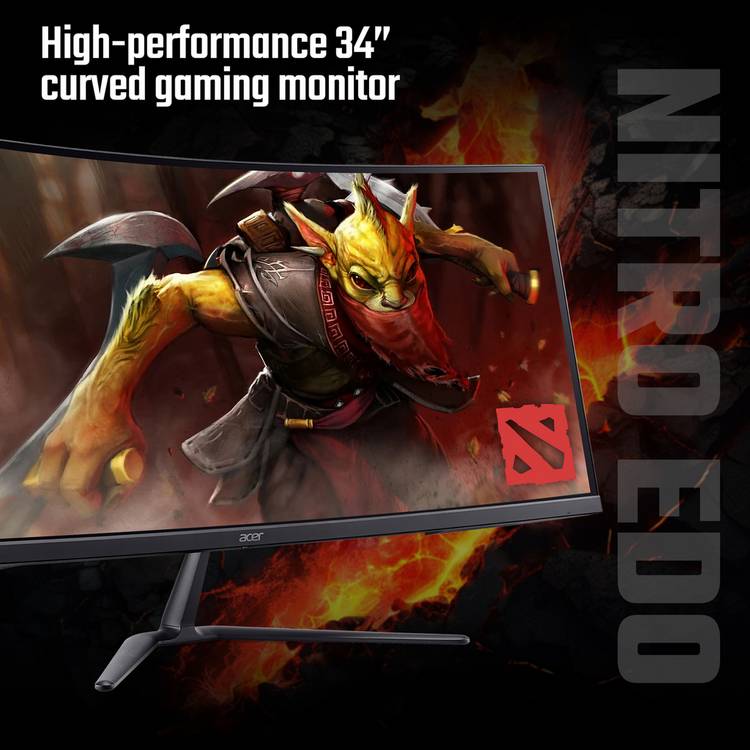 Acer Nitro ED340CURJ0 34 inch gaming monitor (British brand)