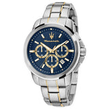 Argos Maserati Chronograph Blue Dial Two Tone Bracelet Watch- Buy online at McGrocer