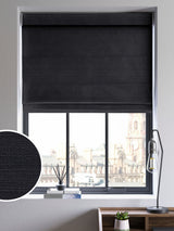 Next Voyage Maison Jasper Black Made To Measure Roman Blind- Buy online at McGrocer