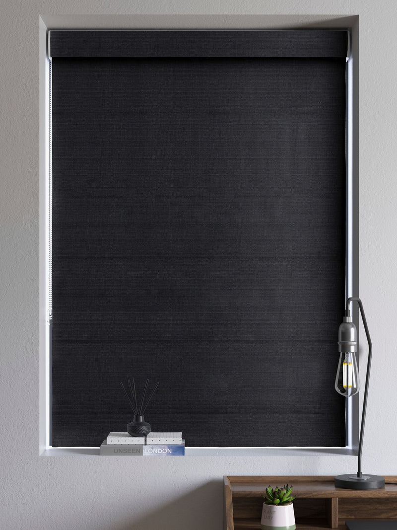 Voyage Maison black jasper roman blind made to measure (British brand)