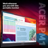 Acer portable monitor 15.6in Full HD, imported from the UK