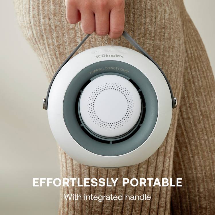 Dimplex 2-in-1 desk fan heater 19cm, imported from the UK