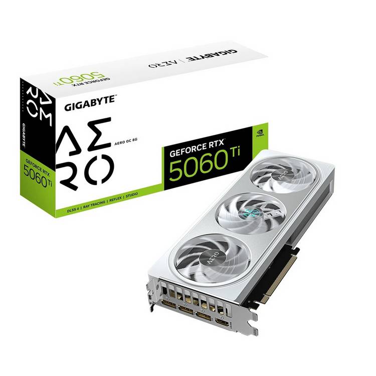 Gigabyte GeForce RTX 5060 Ti Aero OC 8GB graphics card (British brand)