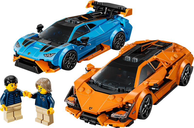 LEGO Speed Champions Lamborghini Revuelto & Huracán STO building set, UK version