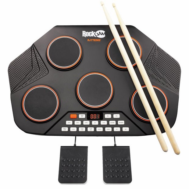 RockJam electronic drum machine RJTTED02 portable, UK version