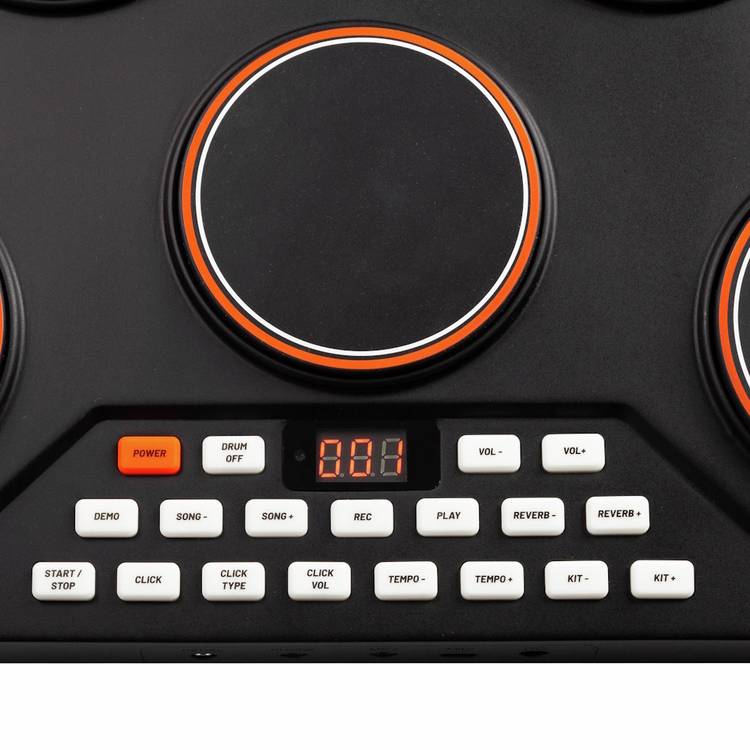 RockJam electronic drum machine RJTTED02 portable, UK version