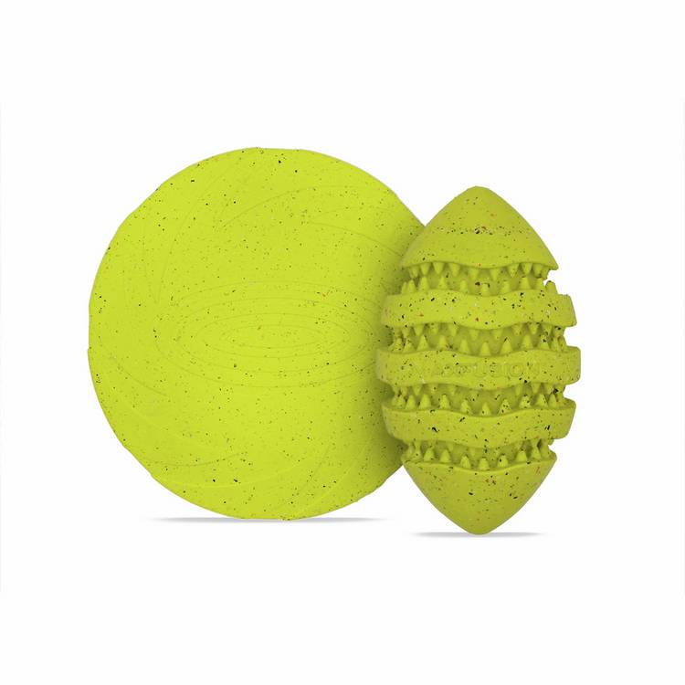 Nike Grind Max Frisbee large dog toy yellow (British brand)