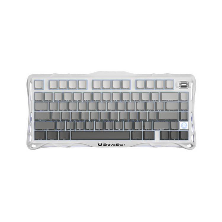 GravaStar Mercury K1 white wireless gaming keyboard, imported from the UK