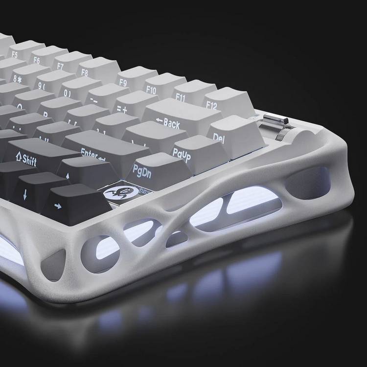 GravaStar Mercury K1 white wireless gaming keyboard, imported from the UK