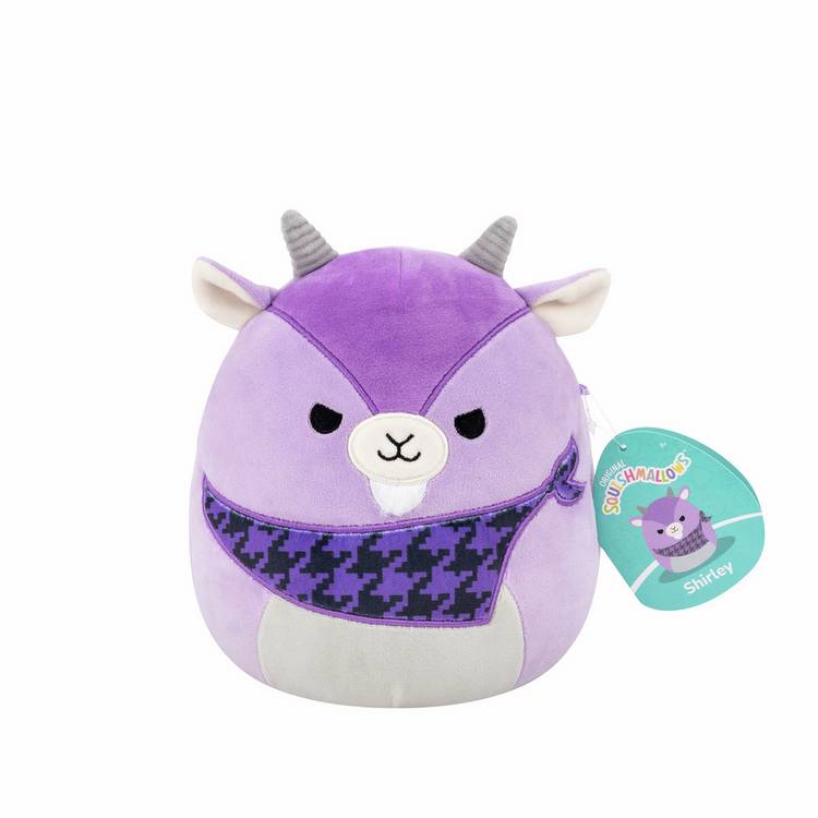 Squishmallows soft toy Shirley purple goat 7.5 inch (British brand)
