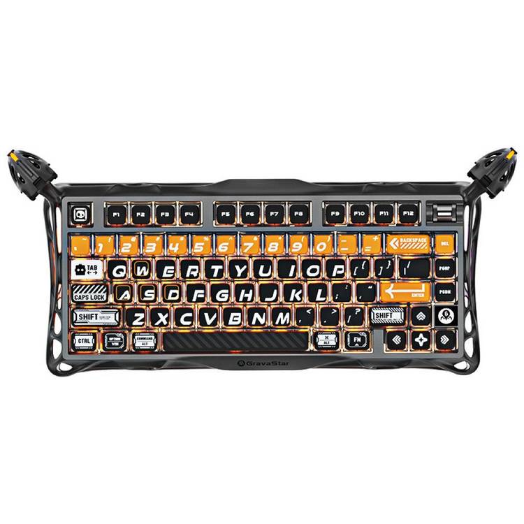GravaStar Mercury K1 Pro Cyberflare mechanical keyboard - British product