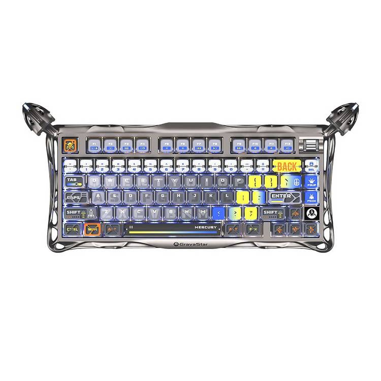 GravaStar Mercury K1 Pro wireless mechanical keyboard silver - British product