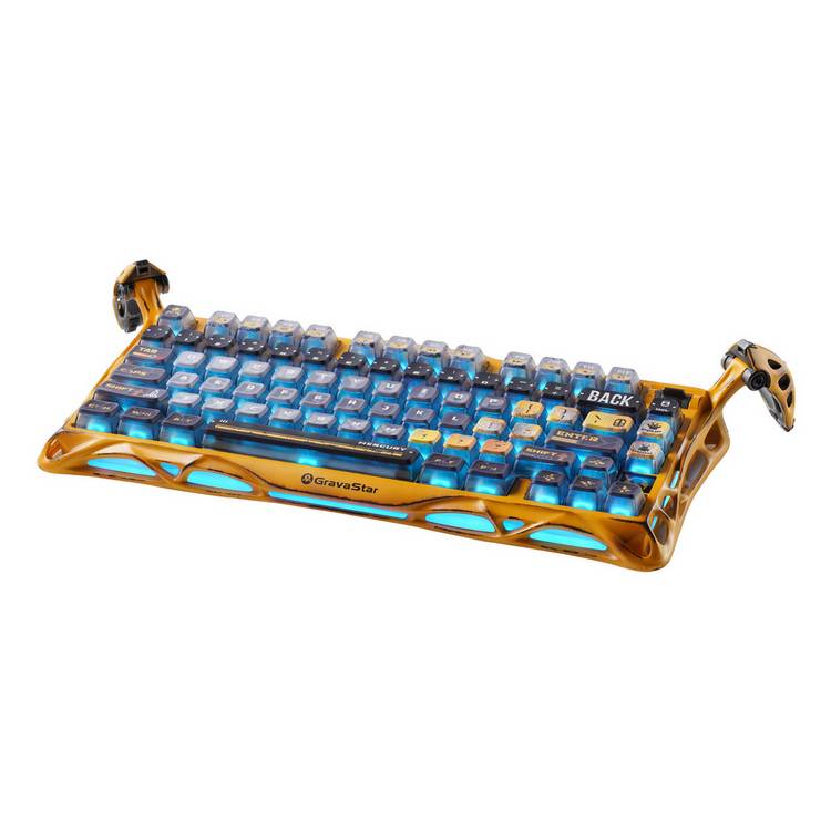 GravaStar Mercury K1 Pro gaming keyboard yellow - British product