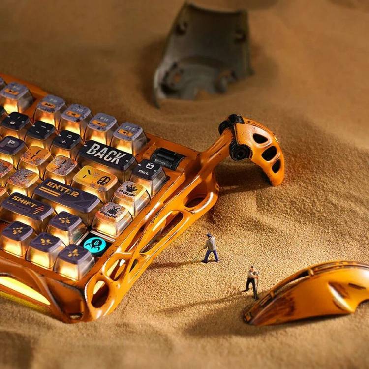 GravaStar Mercury K1 Pro gaming keyboard yellow - British product