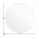 Habitat silver round wall mirror 50x50cm (British brand)