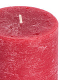 Argos Home unscented red pillar candles pack of 4 - British product