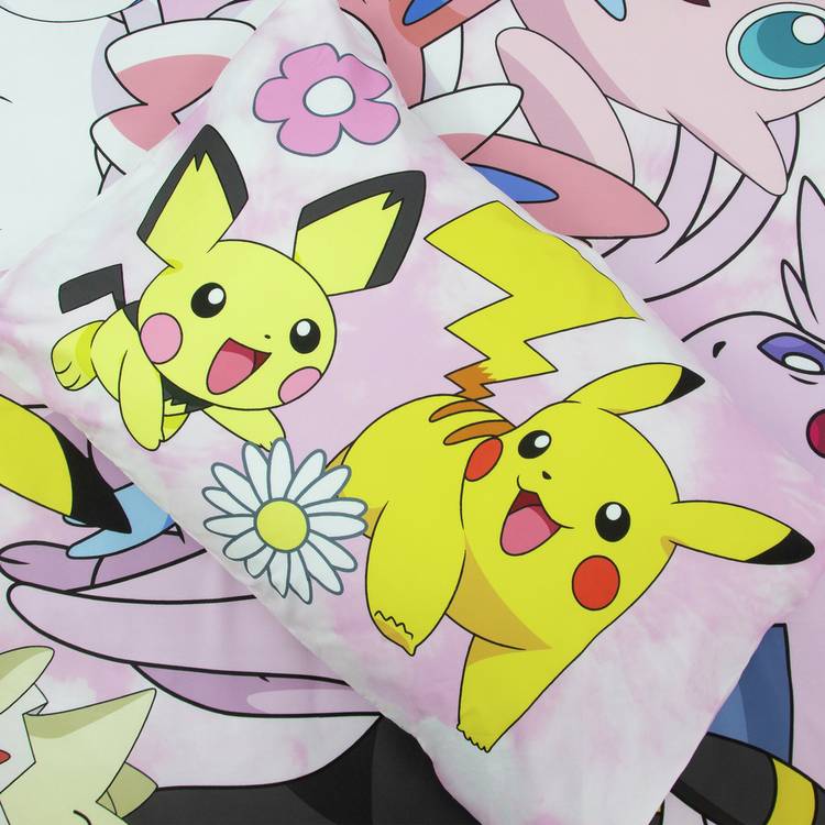 Pokemon pink bedding set single (British brand)