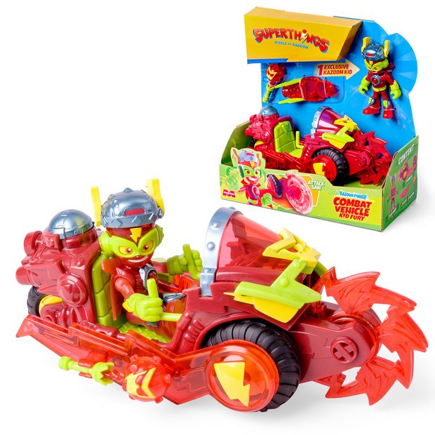 Superthings Fury Combat Vehicle with Kid Fury figure - British product