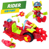 Superthings Fury Combat Vehicle with Kid Fury figure - British product