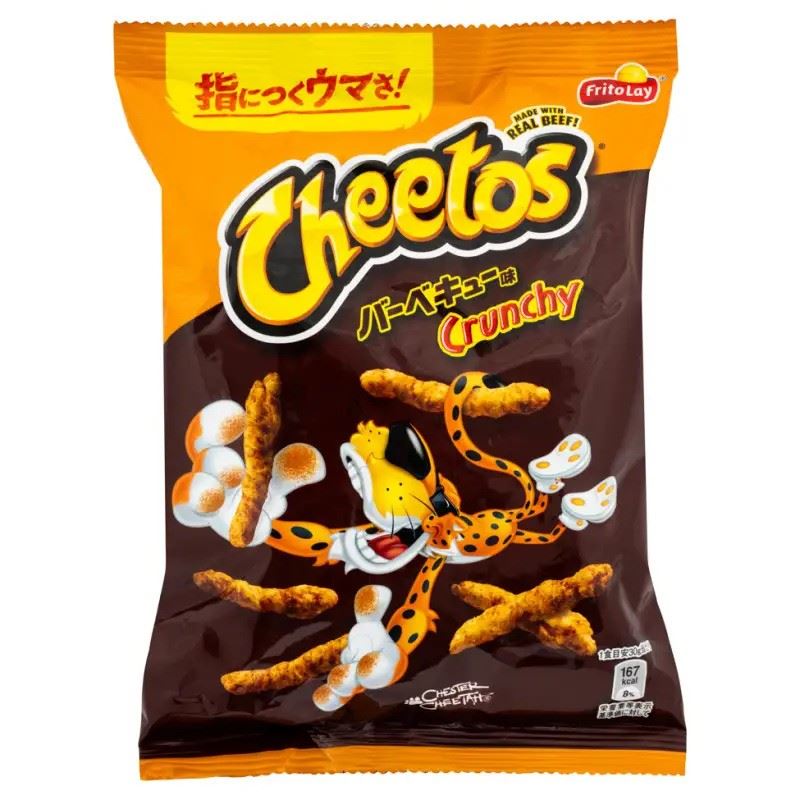 Frito Lay Cheetos BBQ flavour snack - British product