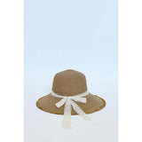 SVNX lace ribbon straw sun hat, imported from the UK