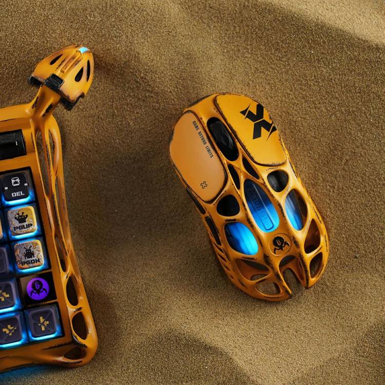 Gravastar wireless mouse yellow - British product