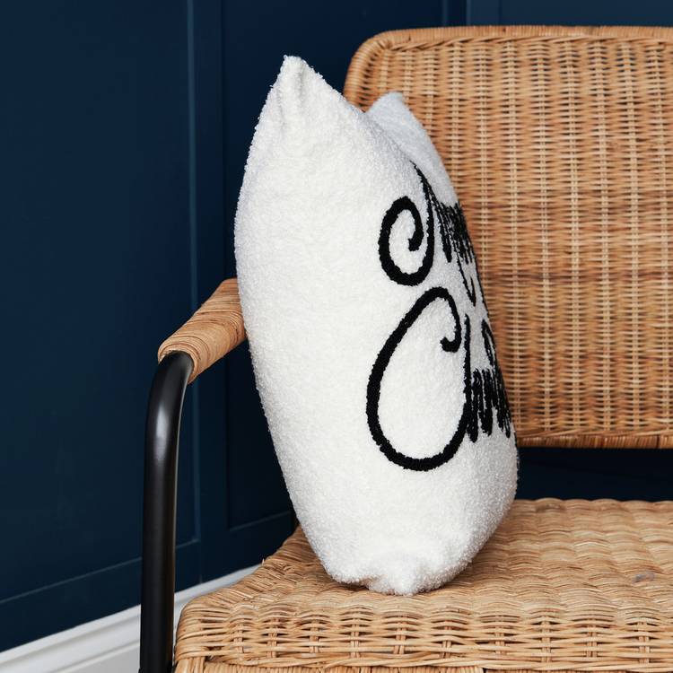 BHS Christmas cushion white 42x42cm (British brand)