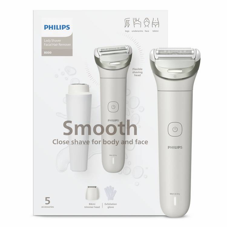 Philips Lady Shaver 8000 Series rechargeable wet and dry (British brand)