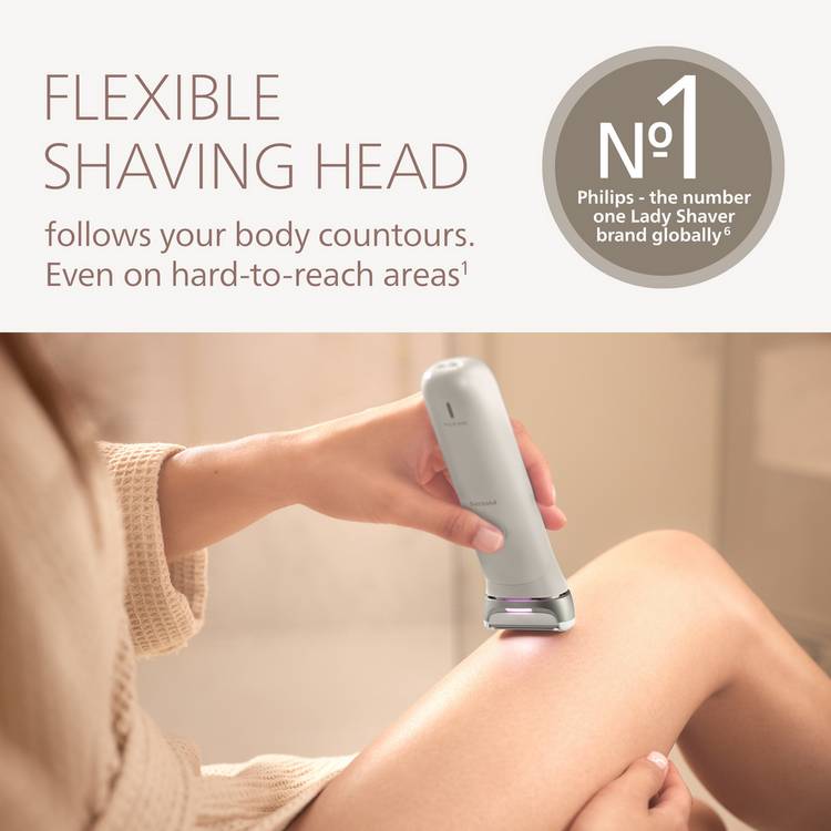 Philips Lady Shaver 8000 Series rechargeable wet and dry (British brand)