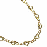 Liars & Lovers gold tone heart chain necklace (British brand)