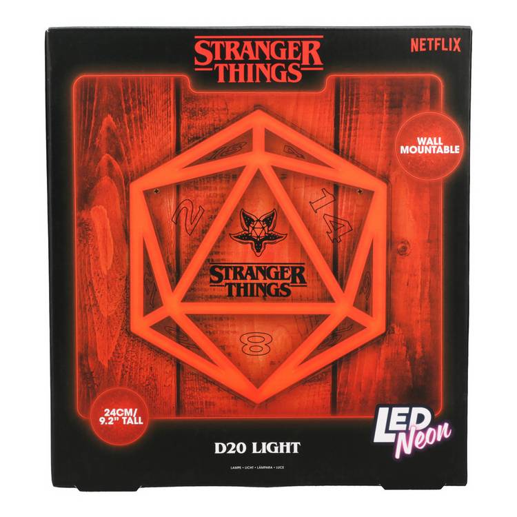 Stranger Things LED neon light wall mountable multi color UK version